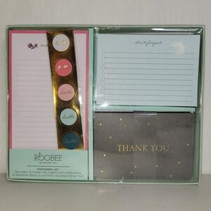 Roobee by Mara Mi Desk Stationery Set - Thank You‎ Cards, Notepad, Envelopes